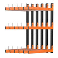 Lumber Storage Rack Wall Mount, Foldable 9-Level Wood Storage Rack - size: D-6 Pack