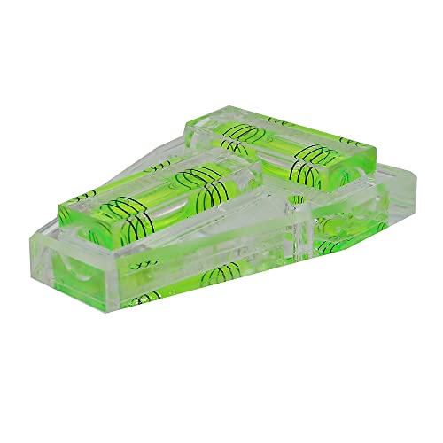 Three line T-type mini level platform can use a level meter, small ruler, and the bubble bead is highly transparent (green)