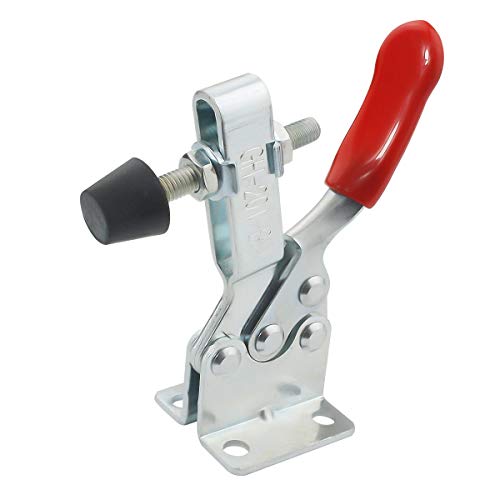 Toggle Clamp 4 Pack 201-B Style Quick Release Toggle Latch Hold Down Clamp Antiskid Red Horizontal Clamp 360Lbs Holding Capacity Quick Release Woodworking Tool - style: 201B, 4PK