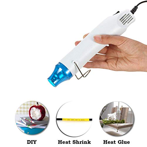 Bubble Removing Tool for Epoxy Resin and Acrylic Art, DIY Glitter Tumblers, Specially-Designed Heat Gun for Making Acrylic Resin Travel Mugs Tumblers to Remove Air Bubbles (White) - color: White