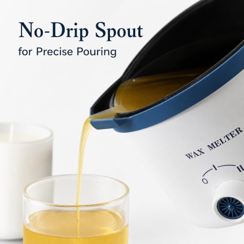 Ksedcon Electric Wax Melting Pot for Candle Making with Thermometer, Wicks - size: wax melting pot kit 3pcs