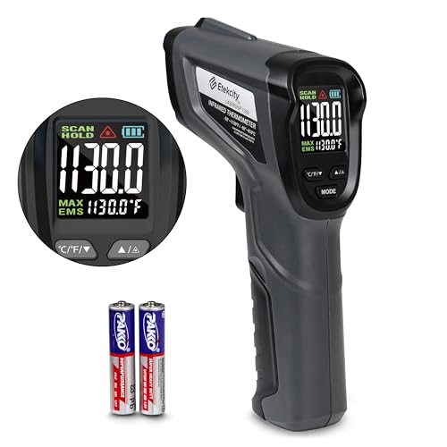 Etekcity Infrared Thermometer Laser Temperature Gun, Color Display - color: Gray, style: Classic