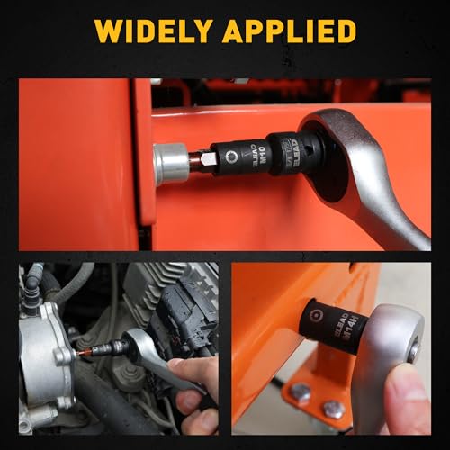 13-Piece XZN Triple Square Spline Bit Impact Socket Set - Premium S2 Steel European Style M4 - M18 with Socket Adapters, 1/4”, 3/8” and 1/2” Drive | Professional Mechanic Garage Tools - style: XZN Triple Square Spline