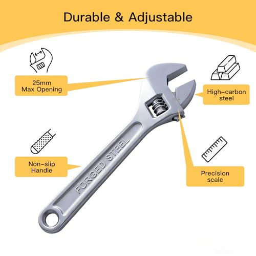 8-Inch Adjustable Wrench