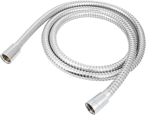 69 Inch Shower Hose Replacement, Stainless Steel, Chrome - color: 69''-Chrome