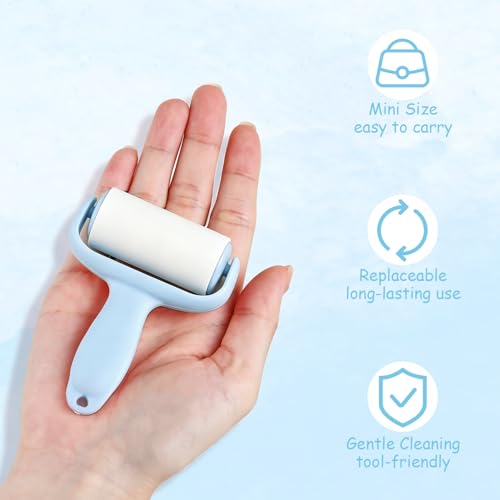 Mini Nail Stamper Cleaner Roller Kit with 2 Refills - color: #2 mini
