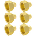 Hooshing 6 Pack 3/4" PEX to 3/4" Female NPT Adapter - size: 3/4" Pex x 3/4" NPT Female