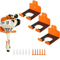 JNIHEEP Garage Organizer Trimmer Rack,Garden Power Tool Hanger,3Pack,Orange - color: Orange 3 Packs