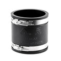 3" Flexible Pvc Pipe Coupling with Stainless Steel Clamp, Flexible Fitting for Connecting Cast Iron, Plastic and Copper Pipes, for Sewer and Drain Connections(Black) - size: 3 Inch