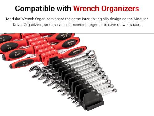 TEKTON Large Modular Driver Organizer (Red) | ODM11202 | Made in USA - color: Red, size: Large