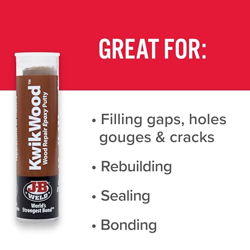 J-B Weld Tan KwikWood Wood Repair Epoxy Putty, 1 oz. Stick - size: 3.5 inch
