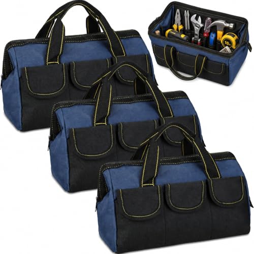 Sanwuta 3 Pack 13 Inch Tool Bags, Classic, Blue - color: Blue, size: 13 Inch, style: Classic