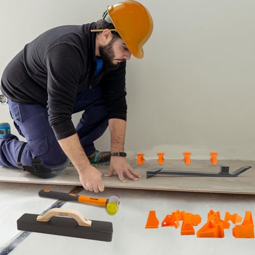 NAACOO Laminate Flooring Tools, 4in1 Pro Floor Install Kit for Vinyl Plank - size: Pro-4 in 1 Flooring Tools