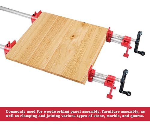 HimaPro 3/4" H-Style Professional Pipe Clamp Set, 2-Pack - color: 2 Pack