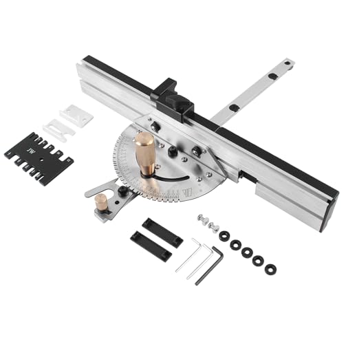 Precision Miter Gauge for Maximum Stock Support and Repetitive Cut Flip Stop - color: Miter Gauge - Sliver