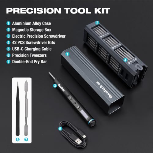 DURATECH 49-IN-1 Mini Precision Electric SAE Screwdriver Set