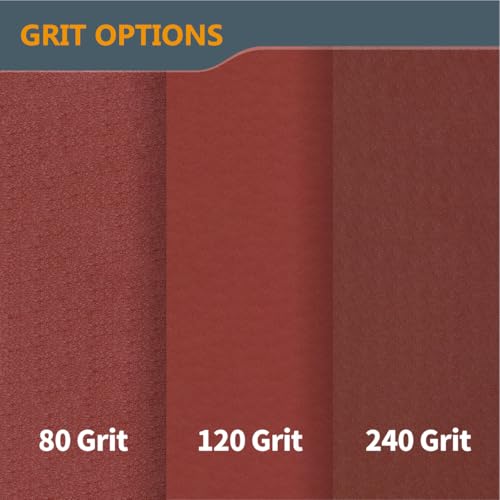 POWERTEC 11240 4.5 Inch Sanding Sleeves for Spindle Sander in 6 Sizes with Assorted Grits 80, 120, 240 | Aluminum Oxide Sandpaper Sanding Sleeve Assortment in Dia. 1/2, 3/4, 1, 1-1/2, 2 & 3-18 PK - style: Assorted Grit Sanding Sleeves (18pk)