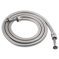 Angle Simple Replacement Handheld Shower Hose 79", 1/2" IPS, Brushed Nickel - color: Brushed Steel, size: 79 Inch