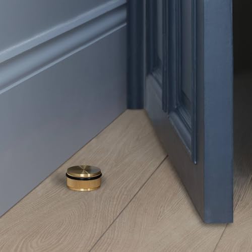 Buster + Punch Door Stop/Floor/Cross Smoked Bronze - color: SMOKED BRONZE