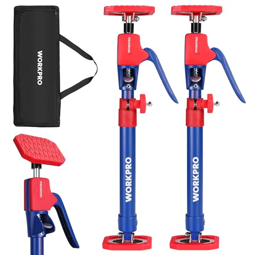 WORKPRO Cabinet Jacks, 18-1/2" to 29-1/2" Adjustable Support Pole, 2-Pack - size: Short-18.5"-29.5" 2PC