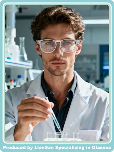 LianSan Safety Glasses Over Eyeglasses for Men Women with Anti Fog Lenses,Goggles Fit Over Eyewear ANSI Z87.1