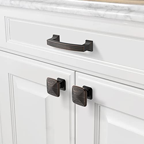 Asidrama 20 Pack 3 Inch(76mm) Hole Centers Kitchen Cabinet Handles, Oil Rubbed Bronze Cabinet Pulls Kitchen Cabinet Hardware for Cupboard Drawer Pulls - color: Oil Rubbed Bronze, size: 3" Hole Center, style: 20 Pack
