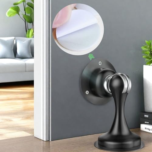 16PCS Magnetic Door Stop Adhesive Stickers – Strong Self-Adhesive Replacement Pads for Magnetic Door Catch, Heavy-Duty Double-Sided Tape for Secure Mounting