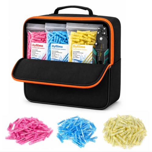 Heat Shrink Butt Connectors Kit 600 PCS, Waterproof Wire Connectors - size: 22-16/16-14/12-10 AWG(600PCS)