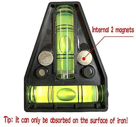 The T level is made up of GFNT tools, horizontal instruments, horizontal bubbles, trailers, machinery, shelves and other magnetic functions Magnetic noctilucent（black-4pack)