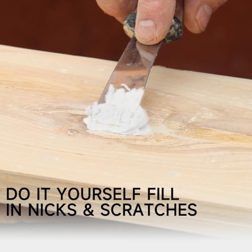 White Wood Filler, Stainable All‑Purpose Repair, 32 Oz - color: White, size: 1kg