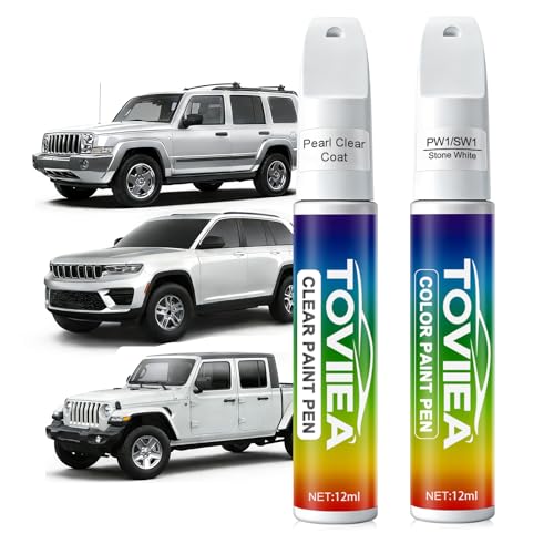 Stone White(PW1/SW1) Touch Up Paint for JEEP - color: (PW1/SW1)Stone White for 2001-2012 Cherokee,Commander,Compass,Grand Cherokee,Liberty,Patriot and Wrangler