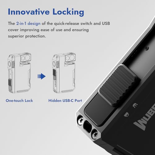 WUBEN G5 Rechargeable EDC Flashlight, Mini Flat Bright Pocket Flashlight - color: Black