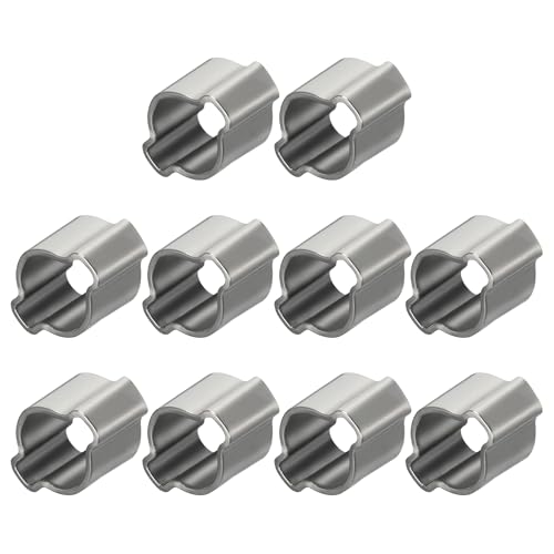 10 Pack Stainless Steel Range 5-7mm Double Ear Hose Clamps - size: 5-7mm