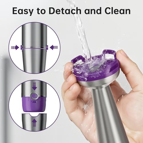 Turelar Immersion Blender Handheld 5 in 1 Hand Blender Set 1100W Heavy Duty - color: Purple, size: 5 in 1