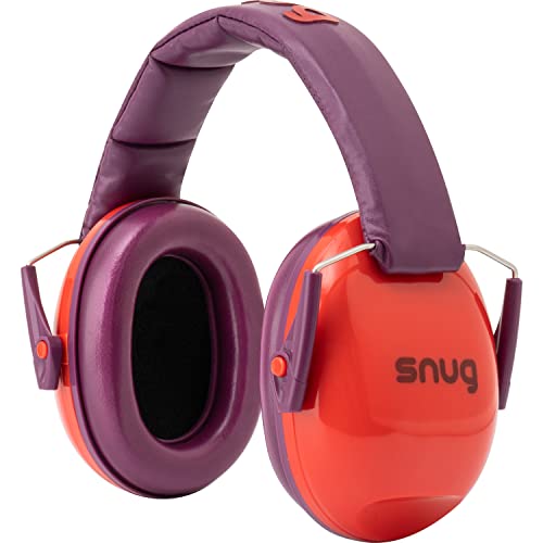 Snug Kids Earmuffs – Noise Reduction for Toddlers & Children – Adjustable, Lightweight, Foldable, Soft & Comfortable - color: Red New