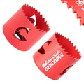 Geinxurn 2 Inch(51mm) Hole Saw, 2PCS HSS Bi-Metal Hole Saw Kit with Shark Tooth Hole Cutter for Wood,Drywall, PVC Boards and Thin Metal - color: 2 PCS 2"