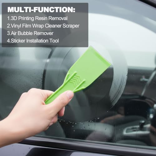 Plastic Putty Knife, 2" Flexible Paint Scraper Spackle Tool, 6/Pack