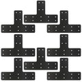 8 Pack 12×8 T Post Timber Brackets, Post to Beam Connector - style: 8 Pack T Shape(12×8)