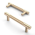 Asidrama 10 Pack 3.75 Inch(96mm) Gold Cabinet Pulls Knurled Cabinet Handles Cupboard Handles Kitchen Cabinet Hardware for Cupboard Drawer Pulls - color: Gold, size: 3.75" Hole Center, style: 10 Pack