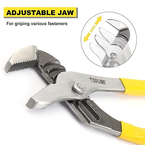 TOPLINE 4-piece Tongue and Groove Joint Pliers Set - style: Dipped Handle