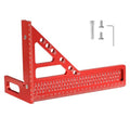 3D Multi-Angle Measuring Ruler,Extended Upgrade Version 22.5°-90°Woodworking Metal Layout,Marking,Aluminum Alloy Square Tools with Angle Pin for DIY,Engineer,Carpenter,Construction