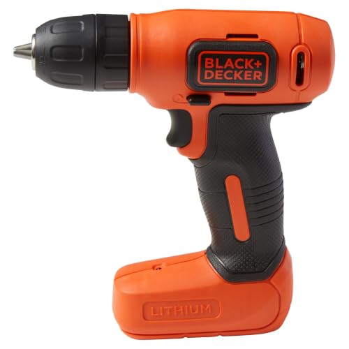 BLACK+DECKER 8V MAX* Cordless Drill + 43 pc. Home Decor Project Kit (BDCD8HDPK)