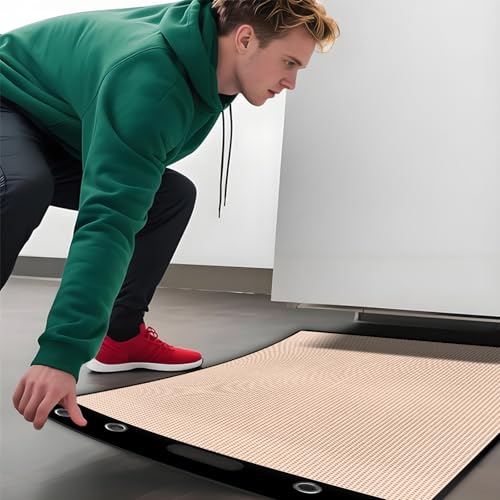 Oversized Large Appliance Slider with Pull Strap,Furniture Moving Slides for Floor Protection Premium Moving Mat for Tile Carpet and Hardwood Floor - size: 49" X 30" camel