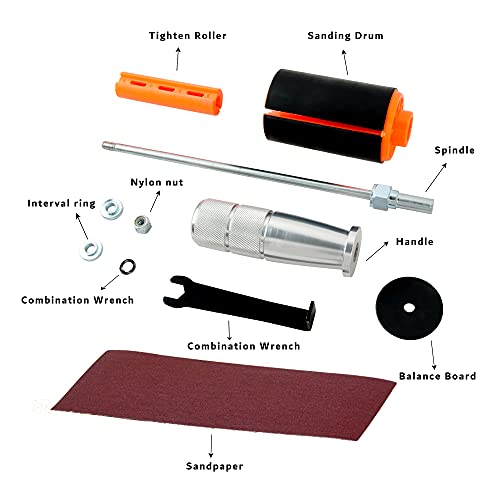 O'SKOOL Hand-Held Sanding Drum for Drill Presses
