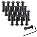 20 Sets M4 x 16mm Binding Post Screws Fastener Bolts Cap Nuts - size: M4 x 16mm
