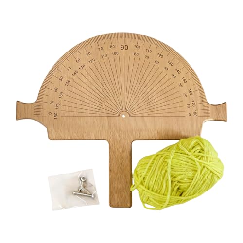 Wooden Angle Finder Tool – Precision String Line Angle Finder for Welder Carpentry DIY Projects Woodworking Builders (Brown)