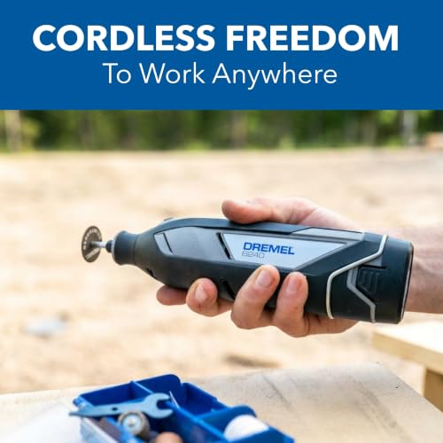 Dremel 8240-5 12V Cordless Rotary Tool Kit with Variable Speed and Comfort Grip - Includes 2AH Battery Pack, Charger, 5 Accessories, Wrench, and Tool Fabric Carry Bag