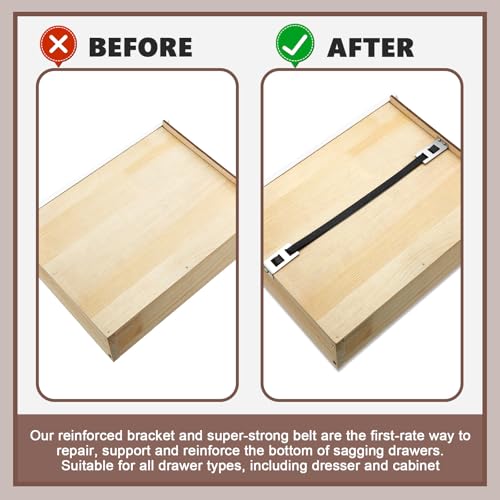 Dunzy 6 Set Drawer Repair Kit, Drawer Support Brackets