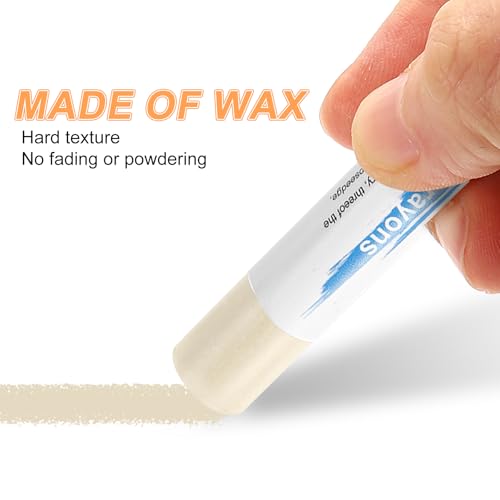 HARFINGTON 5pcs Wood Filler Sticks Wooden Wax Touch Up Furniture Repair Crayons for Scratch Hole Wood, White Oak - color: White Oak