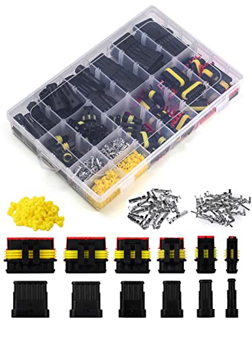 800pcs 1/2/3/4/5/6 Pin Connector Automotive Electrical Waterproof Connector - style: 800 pcs